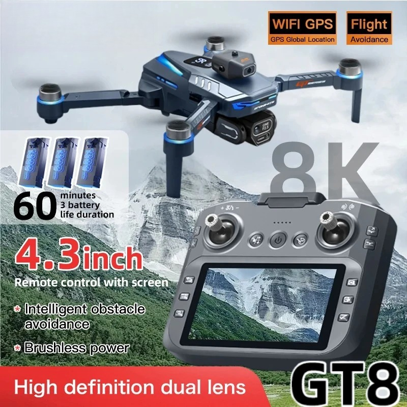 Drone Originale GT8 8K Profess - Drone Gps Mount recensione e prezzo